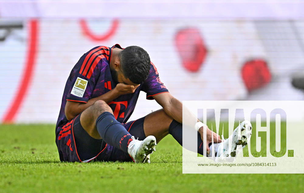 2026–2027 Bundesliga, Matchday 5, FC Augsburg vs. FC Bayern Munich, at the WWK Arena in Augsburg, Ismael Saibari of FC Bayern Munich on the ground
