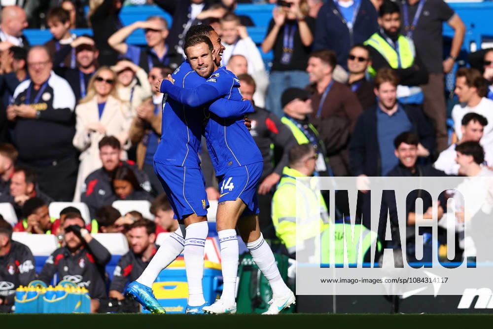 London, England, 10th October 2026. Jordan Henderson of Chelsea celebrates after scoring to make it 1-0 during the Chelsea vs AFC Bournemouth Premier League match at Stamford Bridge, London. Picture credit should read: Paul Terry Sportimage . SPI_011_PT_Chelsea_Bournemouth SPI-5060-0011