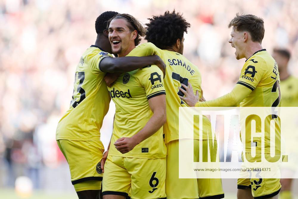 Yehor Yarmolyuk of Brentford celebrates scoring a goal to make it 0-1 Aston Villa v Brentford, Premier League, Football, Villa Park, Birmingham, UK - 10 Oct 2026Birmingham Villa Park United Kingdom