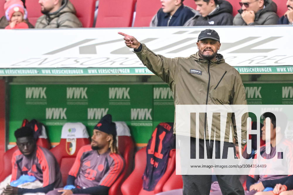 FC Bayern Munich coach Vincent Kompany gestures during the Bundesliga match between FC Augsburg and FC Bayern Munich, at the WWK Arena on October 10, 2026, in Augsburg, Germany. Photo by Harry Langer, DeFodi Images. Coach Vincent Kompany of FC Bayern Munich gestures during the Bundesliga match between FC Augsburg and FC Bayern Munich at the WWK Arena on October 10, 2026, in Augsburg, Germany. Photo by Harry Langer, DeFodi Images. DFB and DFL regulations prohibit any use of photographs as image sequences and or quasi-video. Photo by Harry Langer, DeFodi Images. DFB and DFL regulations prohibit any use of photographs as imSEQUENCES AND OR QUASI-VIDEO