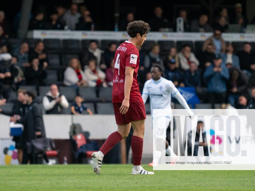 Tim Sechelmann, SV Waldhof Mannheim, 04 disappointed after 1–5 loss to Leon Schurer, SG Sonnenhof Grossaspach, 37 GER, Soccer, SG Sonnenhof Grossaspach vs. SV Waldhof Mannheim, 3rd Division, Matchday 8, Aspach, 2026–2027 season, October 10, 2026 GER, Soccer, SG Sonnenhof Grossaspach vs. SV Waldhof Mannheim, 3rd Division, Matchday 8, Aspach, 2026–2027 season, October 10, 2026 Aspach