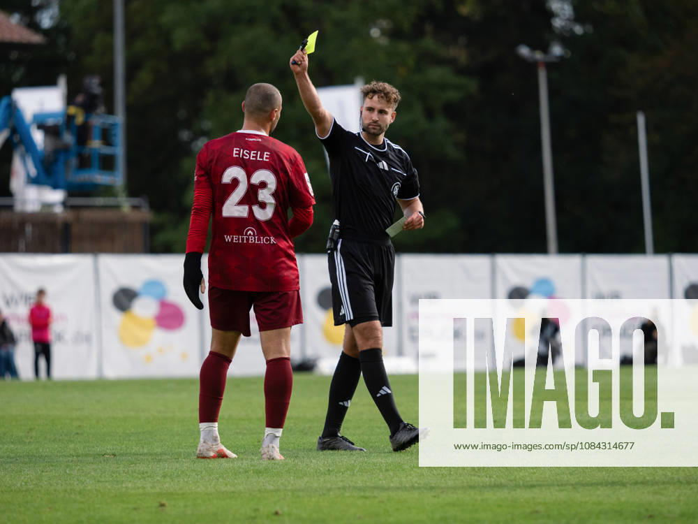 Yellow Card: Fabian Eisele (SG Sonnenhof Grossaspach), 23 GER, Soccer, SG Sonnenhof Grossaspach vs. SV Waldhof Mannheim, 3rd Division, Matchday 8, Aspach, 2026–2027 Season, October 10, 2026 GER, Soccer, SG Sonnenhof Grossaspach vs. SV Waldhof Mannheim, 3rd Division, Matchday 8, Aspach, 2026–2027 season, October 10, 2026 Aspach