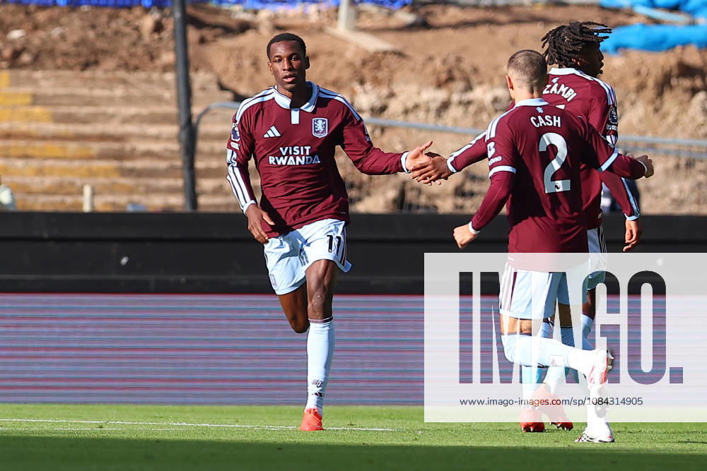 Aston Villa v Brentford, Premier League Nicolas Jackson of Aston Villa celebrates his equalising goal 1-1 during the Aston Villa v Brentford Premier League match at Villa Park, Birmingham, England on 10 October 2026 Credit: Ryan Crockett Every Second Media Editorial use only. All images are copyright Every Second Media Limited. No images may be reproduced without prior permission. All rights reserved. Premier League and Football League images are subject to licensing agreements with Football DataCo Limited. see https: www.football-dataco.com