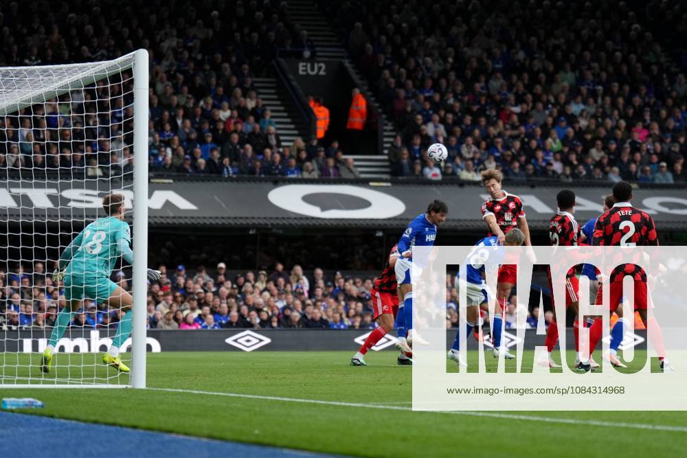David Affengruber of Fulham heads on goal Ipswich Town v Fulham, Premier League, Football, Portman Road, Ipswich, UK - 10 Oct 2026Ipswich Portman Road United Kingdom