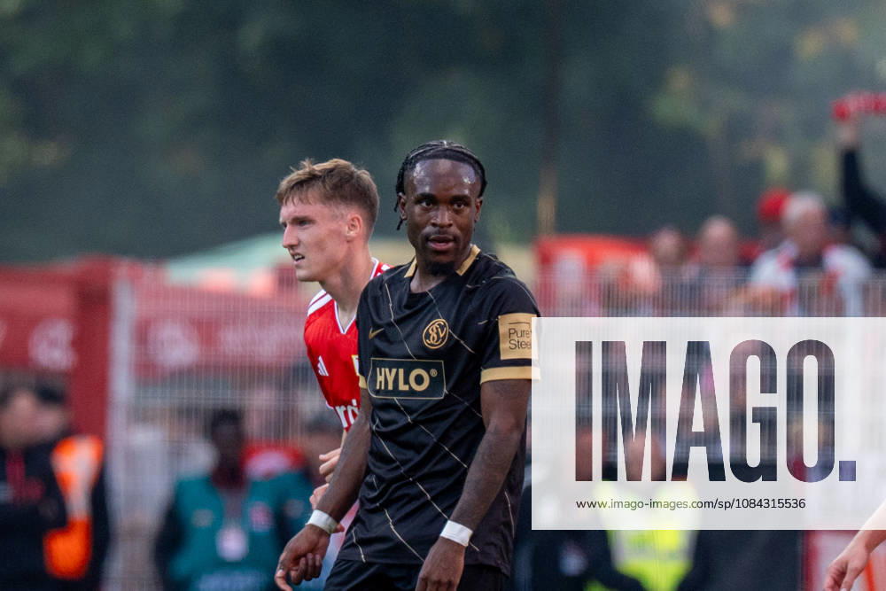 German Soccer 1st Bundesliga, Matchday 5, 2026–2027, 1. FC Union Berlin vs. SV Elversberg on October 10, 2026, at the Stadion An der Alten Försterei in Berlin; Noel Futkeu (SV Elversberg), 9