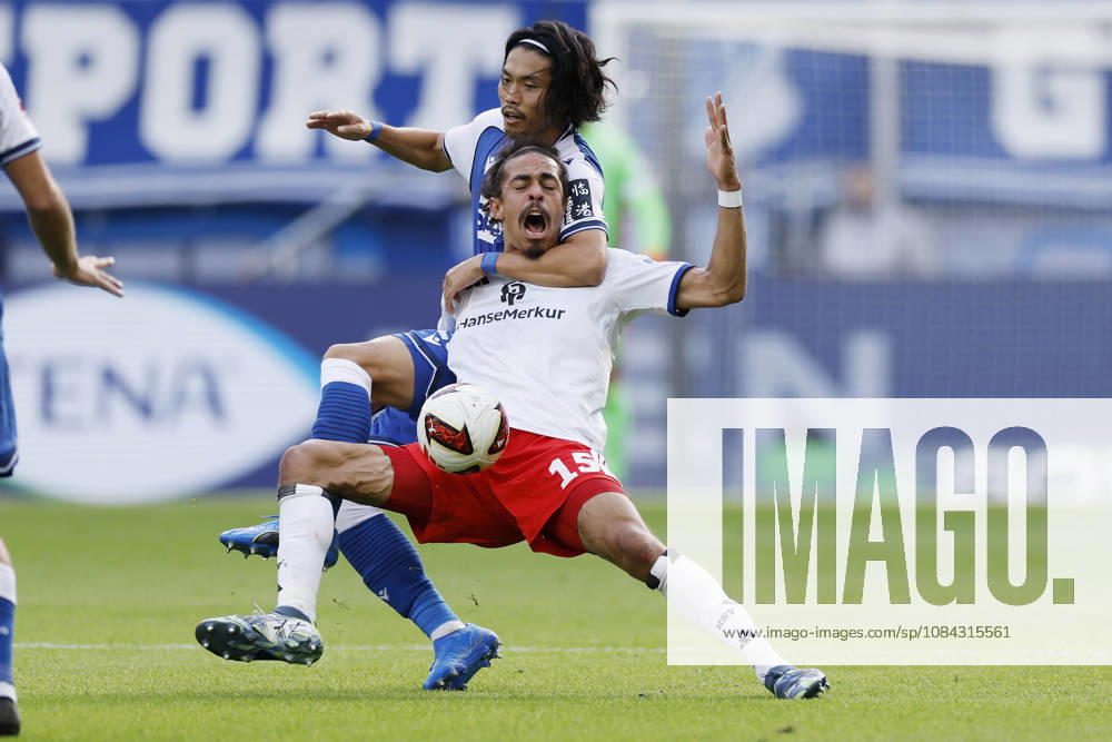 From left to right: Koki Machida of TSG Hoffenheim and Yussuf Poulsen of HSV, in the Bundesliga match between TSG 1899 Hoffenheim and Hamburger SV at the PreZero Arena, Sinsheim, Germany, on October 10, 2026, in action during the Bundesliga match between TSG 1899 Hoffenheim and Hamburger SV at the PreZero Arena, Sinsheim, Germany, on October 10, 2026. DFB and DFL regulations prohibit any use of photographs as image sequences and or quasi-video,