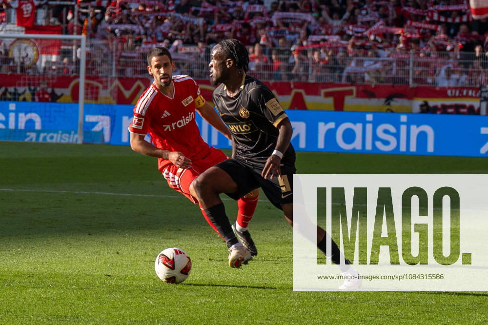 German Soccer 1st Bundesliga, Matchday 5, 2026–2027, 1. FC Union Berlin vs. SV Elversberg on October 10, 2026, at the Stadion An der Alten Försterei in Berlin; Noel Futkeu of SV Elversberg, No. 9, in possession of the ball