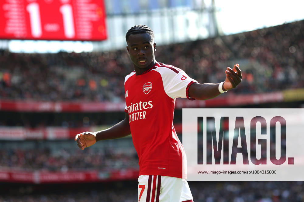 Arsenal gegen Leeds United, 10. Oktober 2026, London, Premier League, Fußball, Arsenal gegen Leeds United, Bukayo Saka von Arsenal, Foto: Charlotte Wilson, Offside, London, Großbritannien