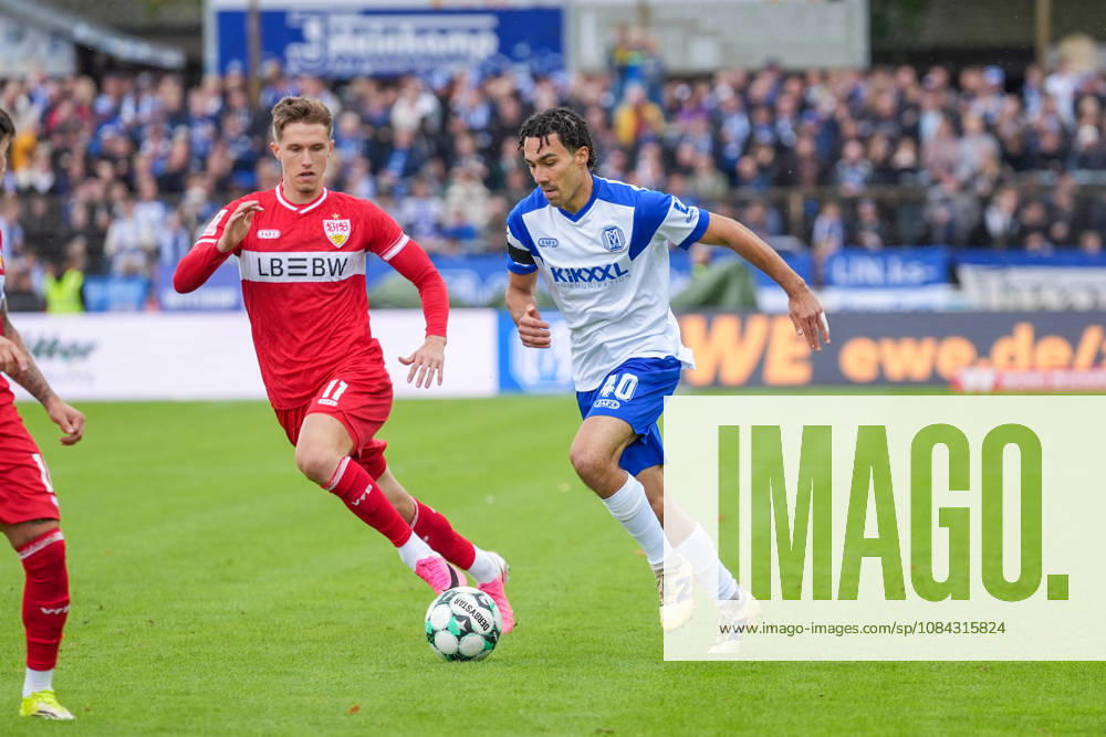 German Soccer, 3rd Division, Matchday 8, Hänsch Arena, Meppen, Emsland, Lower Saxony, SV Meppen vs. VfB Stuttgart U21, VfB Stuttgart II Niclas Nadj SV Meppen, 40