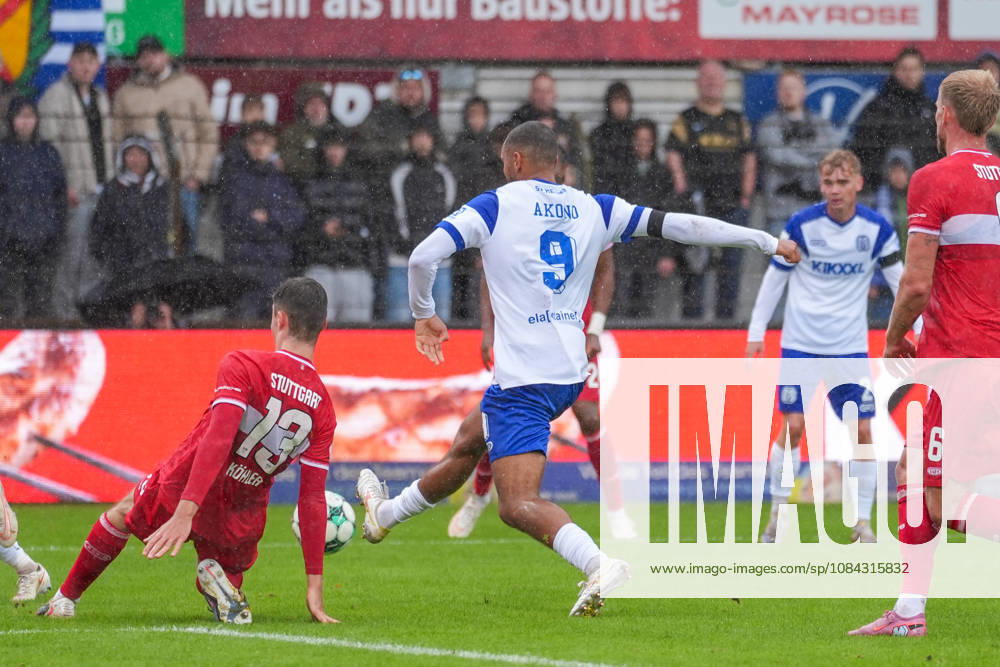 German Soccer, 3rd Division, Matchday 8, Hänsch Arena, Meppen, Emsland, Lower Saxony, SV Meppen vs. VfB Stuttgart U21, VfB Stuttgart II Cyrill Akono SV Meppen, 9 scoring chances