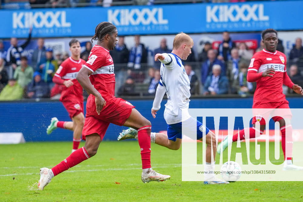 German Soccer, 3rd Division, Matchday 8, Hänsch Arena, Meppen, Emsland, Lower Saxony, SV Meppen vs. VfB Stuttgart U21, VfB Stuttgart II Luca Prasse SV Meppen, 31 shots on goal