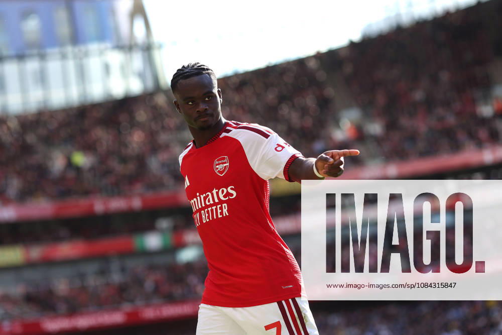 Arsenal gegen Leeds United, 10. Oktober 2026, London, Premier League, Fußball, Arsenal gegen Leeds United, Bukayo Saka von Arsenal, Foto: Charlotte Wilson, Offside, London, Großbritannien