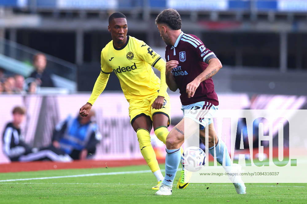 Aston Villa v Brentford, Premier League Jaidon Anthony of Brentford FC plays the ball past Matteo Ruggeri of Aston Villa during the Aston Villa v Brentford Premier League match at Villa Park, Birmingham, England on 10 October 2026 Credit: Ryan Crockett Every Second Media Editorial use only. All images are copyright Every Second Media Limited. No images may be reproduced without prior permission. All rights reserved. Premier League and Football League images are subject to licensing agreements with Football DataCo Limited. see https: www.football-dataco.com