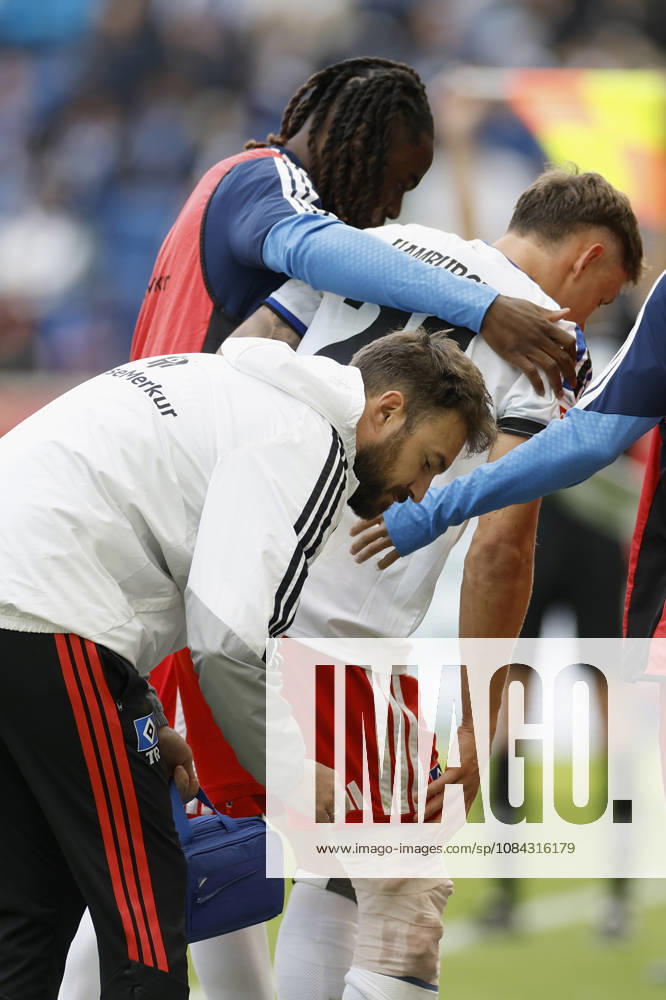 Nicolai Remberg (HSV), injured, in the Bundesliga match between TSG 1899 Hoffenheim and Hamburger SV at the PreZero Arena, Sinsheim, Germany, on October 10, 2026, in action during the Bundesliga match between TSG 1899 Hoffenheim and Hamburger SV at the PreZero Arena, Sinsheim, Germany, on October 10, 2026. DFB and DFL regulations prohibit any use of photographs as image sequences and or quasi-video,