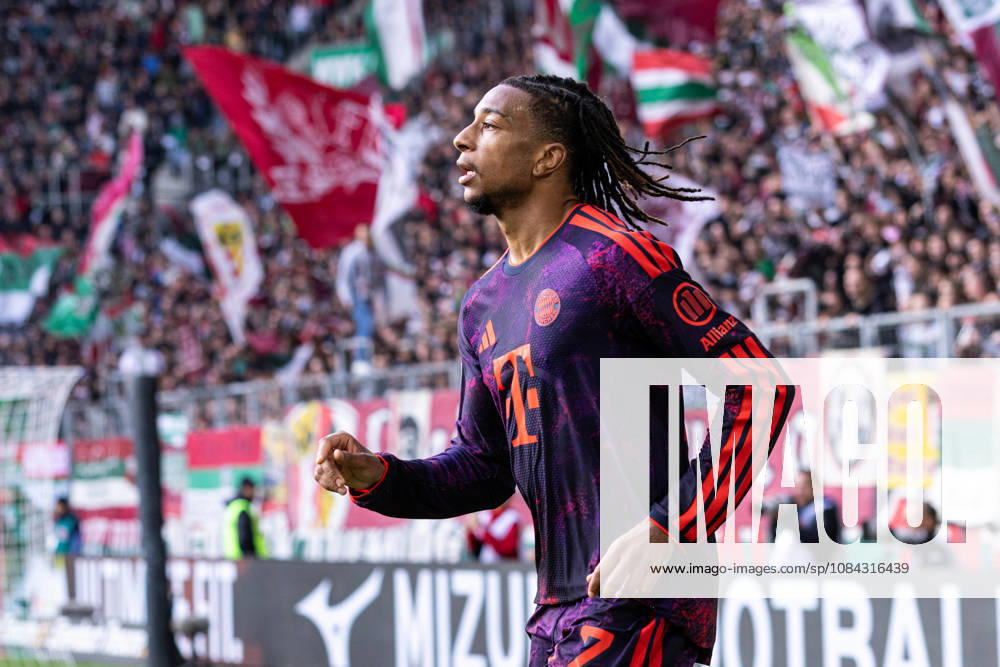 Germany: FC Augsburg vs. FC Bayern Munich, Bundesliga 1, Matchday 5, 2026–27 Season, WWK Arena, Augsburg; Michael Olise, FC Bayern Munich, 17, portrait photo, portrait, individual shot, portrait, Augsburg, WWK Arena, Bayern, Germany