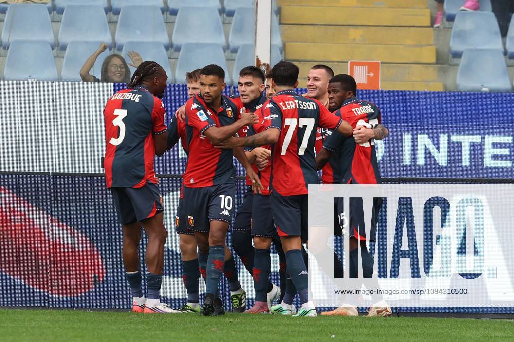 Foto IPP ACGE Genova 10 10 2026 Campionato Serie A 2025 2026 Genoa-Fiorentina nella foto: Milutin Osmajic esulta dopo il gol del 1-0 Italy Photo Press World Copyright Genova italy Italia ITALY