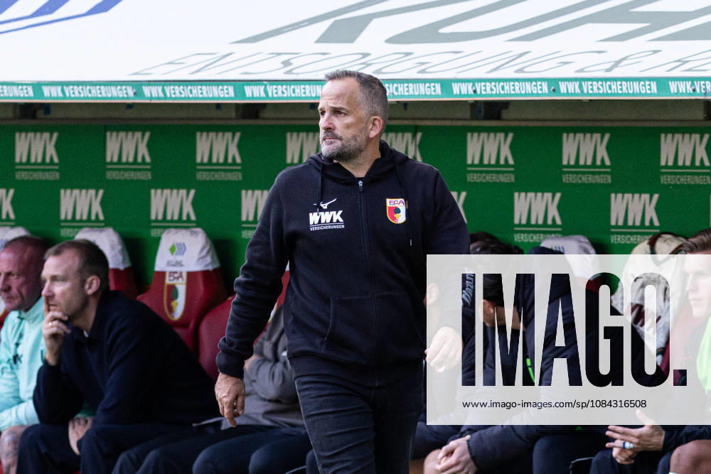 Germany: FC Augsburg vs. FC Bayern Munich, Bundesliga 1, Matchday 5, 2026–27 Season, WWK Arena, Augsburg; Manuel Baum, Head Coach, FC Augsburg; Augsburg, WWK Arena; Bayern, Germany