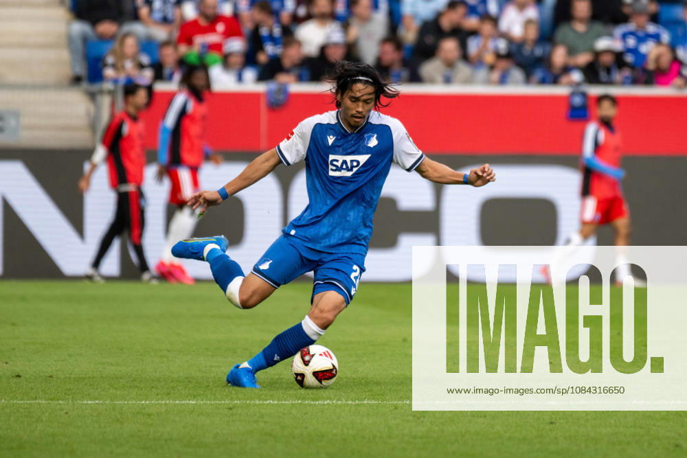 Koki Machida TSG 1899 Hoffenheim Germany, Sinsheim, October 10, 2026, Soccer, Bundesliga TSG 1899 Hoffenheim vs. Hamburger SV, 2026–2027 season, Matchday 5, SNP Arena. DFL and DFB regulations prohibit any use of photographs as image sequences and or quasi-video.