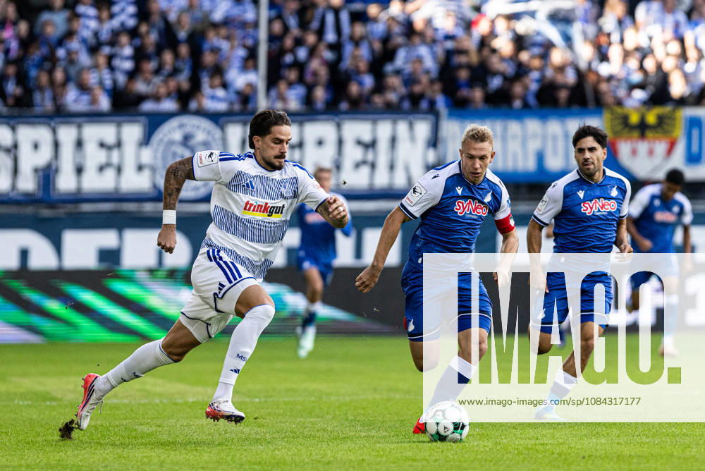 3rd Division: MSV Duisburg vs. TSG Hoffenheim II, October 10, 2026; Lex Tyger Lobinger (MSV Duisburg), 9; Valentin Lässig (TSG Hoffenheim II), 6; 3rd Division, Matchday 8: MSV Duisburg vs. TSG Hoffenheim II at Schauinsland Reisen Arena, Duisburg, October 10, 2026 DFB regulations prohibit any use of photographs as image sequences and or quasi-video