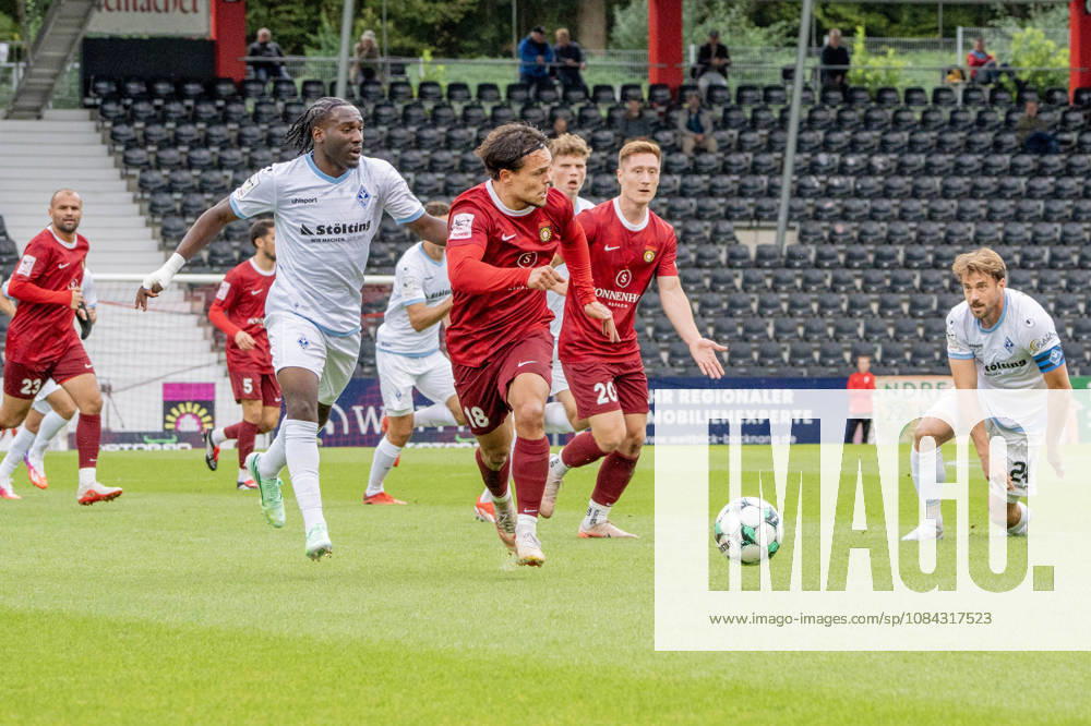 Soccer 3rd Division, SG Sonnenhof Großaspach vs. SV Waldhof Mannheim – Match highlights featuring Niklas Pöllex (SG Sonnenhof Großaspach), Leon Maier (SG Sonnenhof Großaspach), Lukas Klünter (SV Waldhof Mannheim), and Oluwaseun God Power Osaro Ogbemudia (SV Waldhof Mannheim) – Aspach