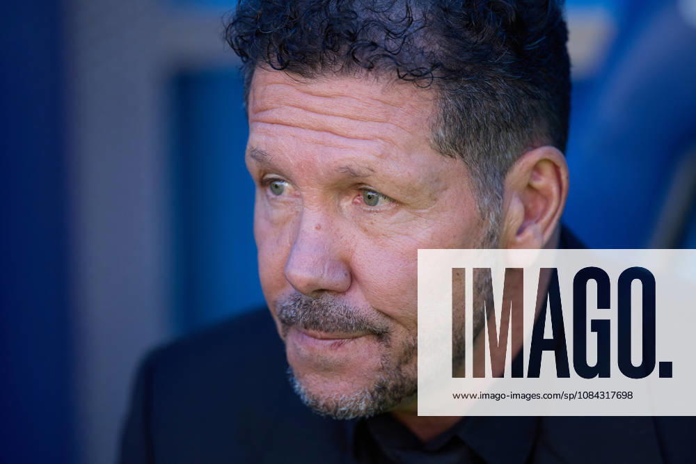 Diego Pablo Cholo Simeone head coach of Atletico de Madrid looks on during the LaLiga EA Sports match between Deportivo Alaves and Atletico de Madrid at Mendizorrotza on October 10, 2026, in Vitoria, Spain. Deportivo Alaves V Atletico De Madrid - La Liga EA Sports - ZUMAa181 20261010_zaa_a181_030