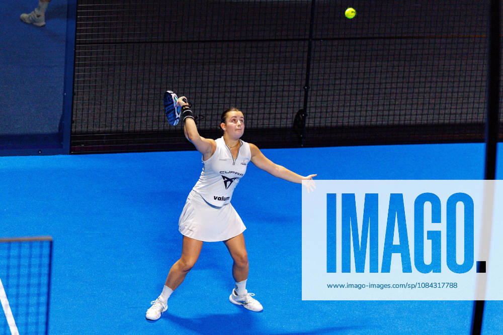 DÜSSELDORF, GERMANY - 10 OCTOBER 2026: Image shows Martina Calvo (ESP) during CUPRA Germany Premier Padel P2 2026 Day 7: Semifinals at CASTELLO Düsseldorf on 10 10 2026 in Düsseldorf, Germany. Germany