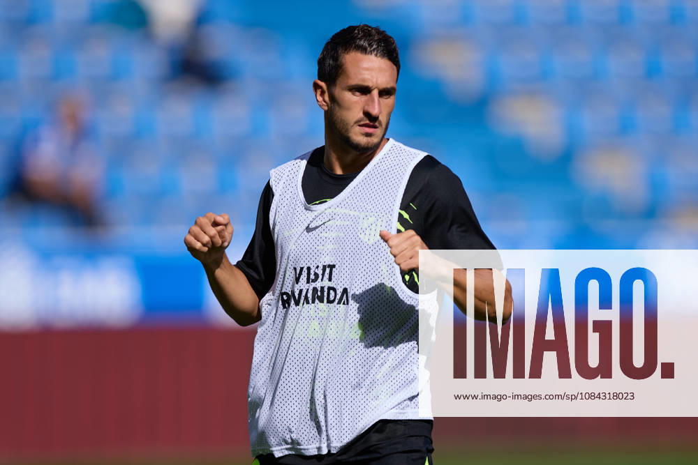 Koke Resurreccion of Atletico de Madrid looks on prior to the LaLiga EA Sports match between Deportivo Alaves and Atletico de Madrid at Mendizorrotza on October 10, 2026, in Vitoria, Spain. Vitoria Spain - ZUMAa181 20261010_zaa_a181_036