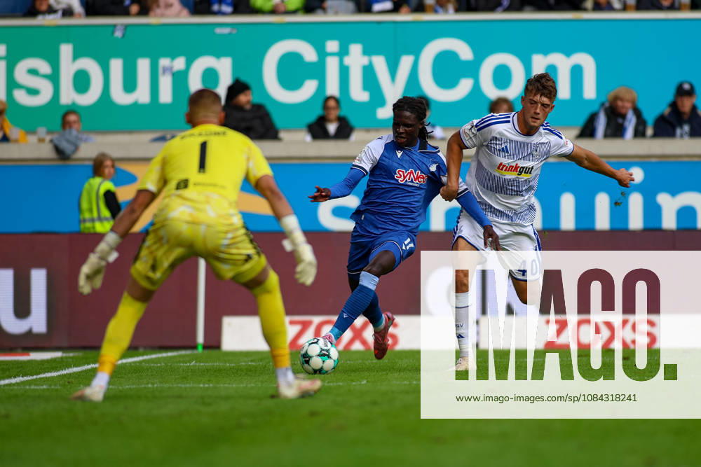 Germany, Soccer, Men s, 3rd Division, 2026–2027 Season, MSV Duisburg vs. TSG Hoffenheim II; Max Besuschkow scores the goal to make it 0–1 for MSV