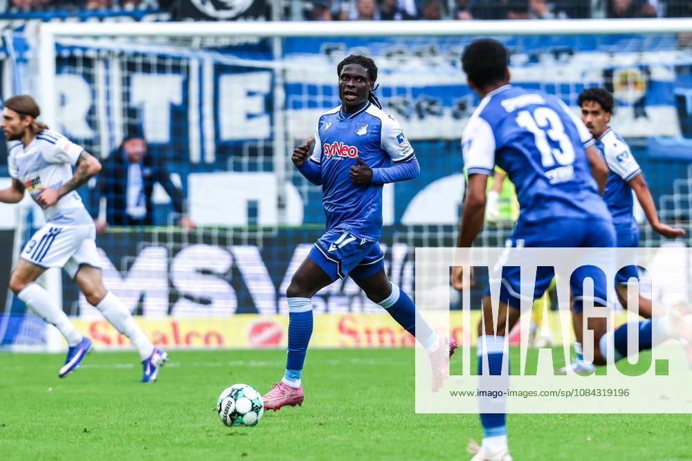 Sports, Soccer, 3rd Division, 2026–2027 Season, Matchday 8: MSV Duisburg vs. TSG 1899 Hoffenheim II, October 10, 2026, Schauinsland Reisen Arena, Blessing, Miguel Makanda, Hoffenheim, 17, Duisburg, Schauinsland Reisen Arena, North Rhine-Westphalia, Germany