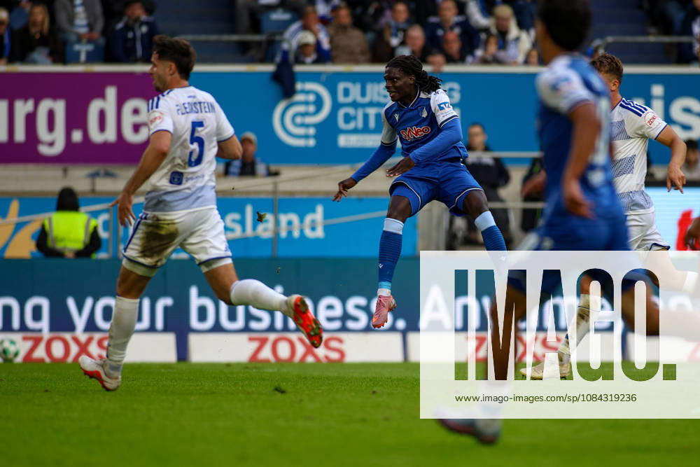 Germany, Soccer, Men s, 3rd Division, 2026–2027 Season, MSV Duisburg vs. TSG Hoffenheim II; Blessing Maleko Makanda of TSG II scores the goal to make it 0–2