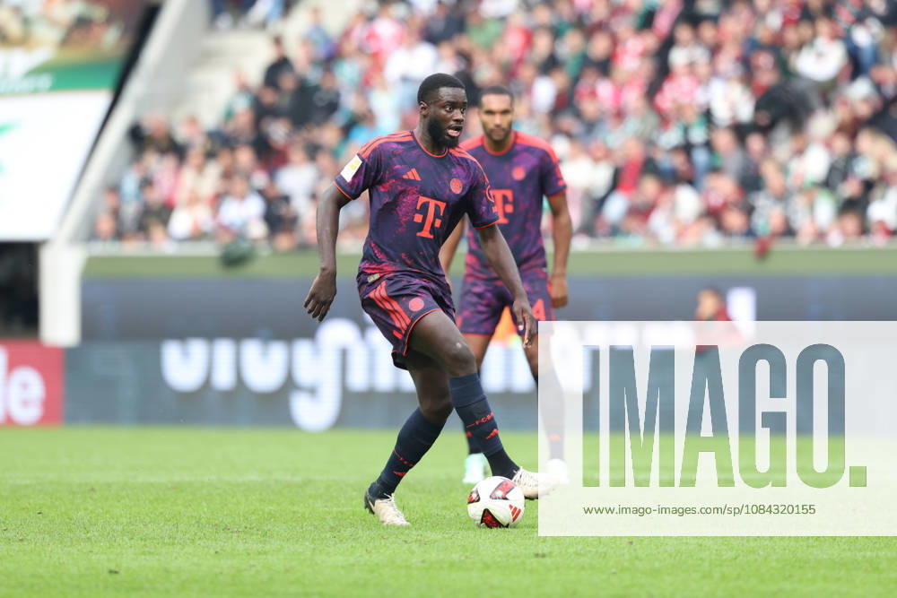Dayot Upamecano, FC Bayern Munich, 02, GER, FC Augsburg vs. FC Bayern Munich, Soccer, Bundesliga, Matchday 5, 2026–2027 Season, October 10, 2026, DFL and DFB regulations prohibit any use of photographs as image sequences and or quasi-video, GER, FC Augsburg vs. FC Bayern Munich, Soccer, Bundesliga, Matchday 5, 2026–2027 Season, October 10, 2026, Augsburg
