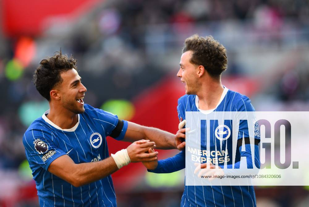 Maxim De Cuyper of Brighton & Hove Albion celebrates scoring their first goal (left) Sunderland v Brighton & Hove Albion, Premier League, Football, Stadium of Light, Sunderland, UK - 10 Oct 2026Sunderland Stadium of Light United Kingdom