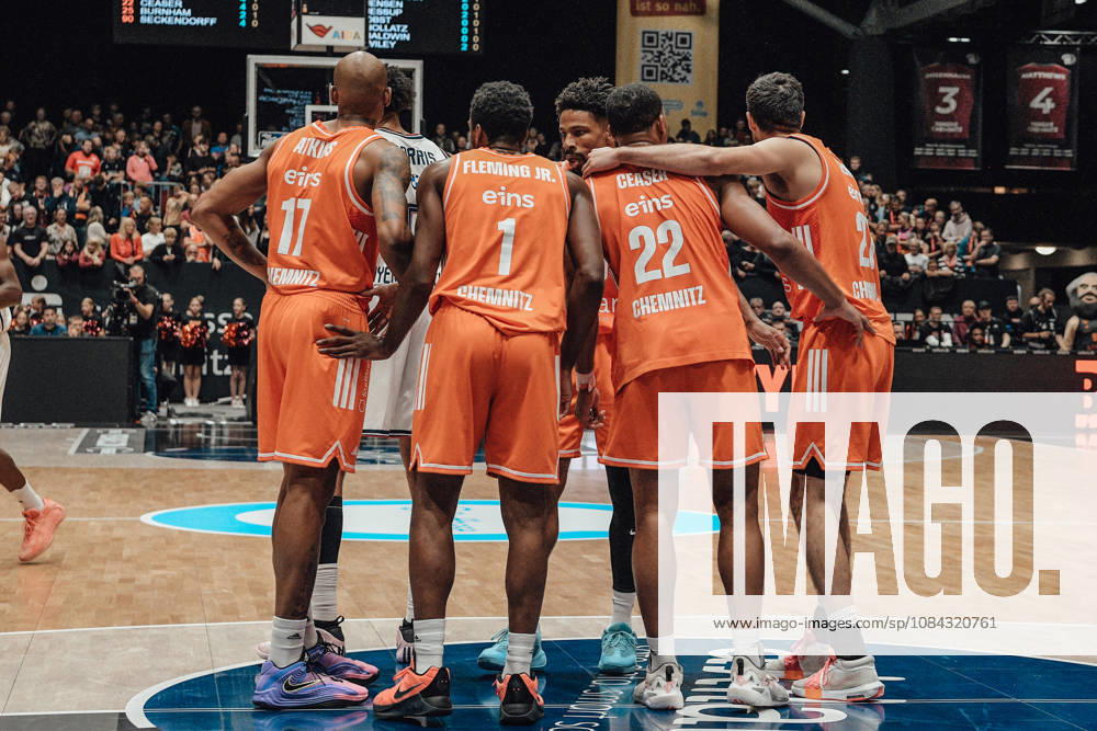 EasyCredit Basketball Bundesliga, Matchday 5, Niners Chemnitz vs. Bayern Munich, October 10, 2026, starting at 4:00 p.m., Chemnitz, Chemnitz Arena. Pictured: Team Niners Chemnitz. easyCredit Basketball Bundesliga, Matchday 5, Niners Chemnitz vs. Bayern Munich, Chemnitz, Saxony, Germany