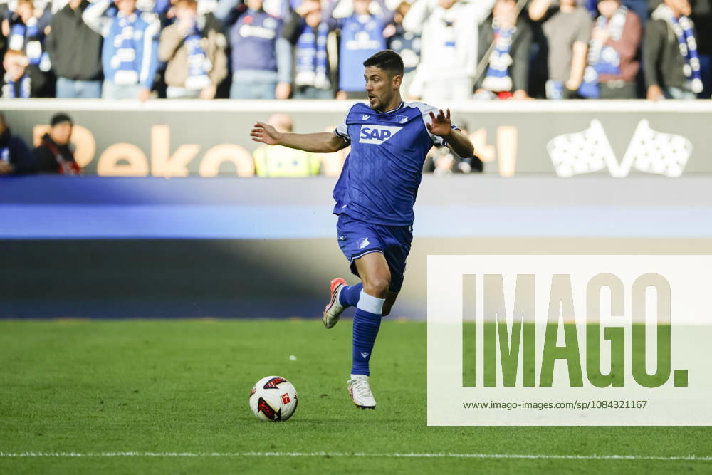 Andrej Kramaric, TSG Hoffenheim, 27 on the ball, Germany, soccer, Bundesliga 1, Matchday 5, 2026–2027, TSG Hoffenheim vs. Hamburger SV, October 10, 2026, Sinsheim SNP Arena, Germany