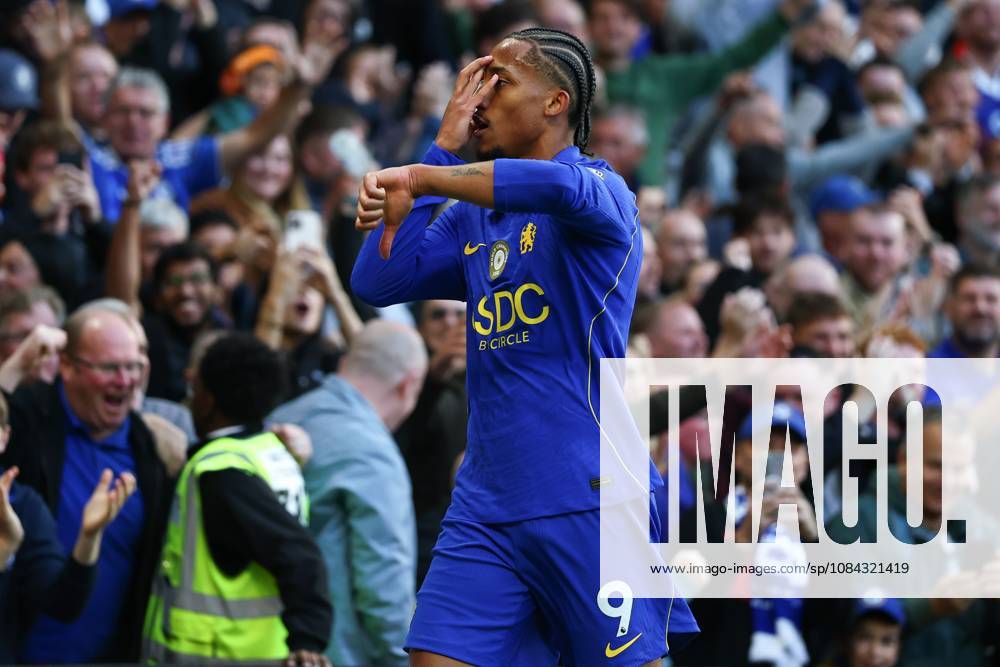 Joao Pedro of Chelsea celebrates after scoring a goal (4-1) Chelsea v Bournemouth, Premier League, Football, Stamford Bridge, London, UK - 10 Oct 2026London Stamford Bridge United Kingdom