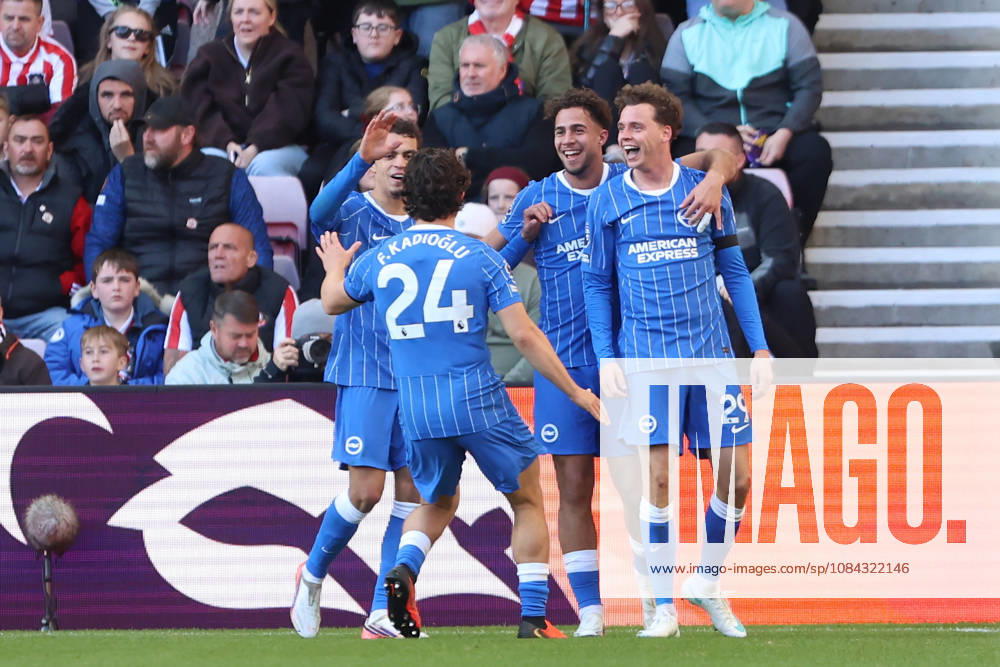 10th October 2026; Stadium of Light, Sunderland, England; Premier League Football, Sunderland versus Brighton and Hove Albion; Maxim De Cuyper of Brighton and Hove Albion celebrates after scoring DavexLofthouse