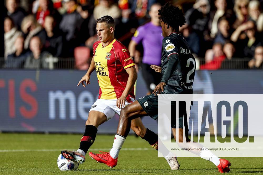 DEVENTER - (lr) Mathis Suray of Go Ahead Eagles, Lushendry Martens of Sparta Rotterdam during the Dutch Eredivisie match between Go Ahead Eagles and Sparta Rotterdam at De Adelaarshorst on October 10, 2026 in Deventer, the Netherlands. BART STOUTJESDIJK ANP Eredivisie 2026 27 ANPxSportx IVx 572030028 originalFilename: 572030028