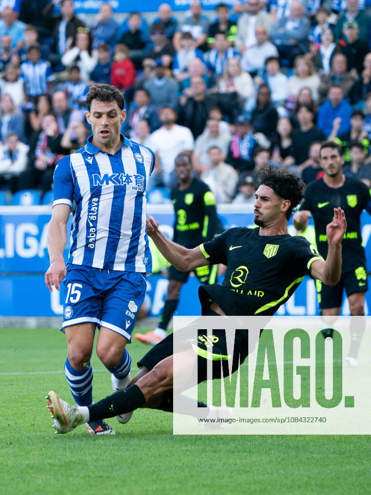 ESP LaLiga EA Sports: Deportivo Alavés vs. Atlético Madrid — Lucas Boye of Deportivo Alavés during the LaLiga EA Sports match between Deportivo Alavés and Atlético Madrid, played at Mendizorroza Stadium in Vitoria-Gasteiz on October 10, 2026, in Spain. VITORIA-GASTEIZ, Spain. Soccer