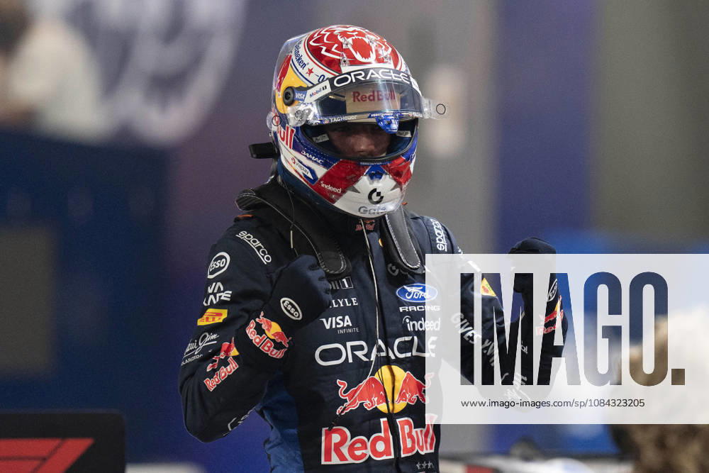 FORMULA 1 SINGAPORE AIRLINES SINGAPORE GRAND PRIX 2026 Max Verstappen (NED) 3 Red Bull Racing in parc ferme after taking Pole Position in qualifying during the Formula 1 Singapore Airlines Singapore Grand Prix 2026, Round 17 of the 2026 Formula 1 World Championship, WM, Weltmeisterschaft from 9th - 11th October 2026 at the Marina Bay Street Circuit, Singapore. Credit: Robbie Hoad Every Second Media Editorial use only. All images are copyright Every Second Media Limited. No images may be reproduced without prior permission.