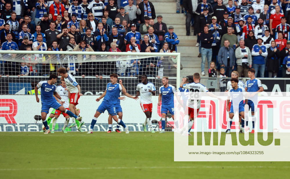 TSG 1899 Hoffenheim Hamburger SV Germany, Sinsheim, October 10, 2026, Soccer, Bundesliga, 2026–2027 season, TSG 1899 Hoffenheim vs. Hamburger SV, Miro Muheim (Hamburger SV), Goal 2-3, Muheim
