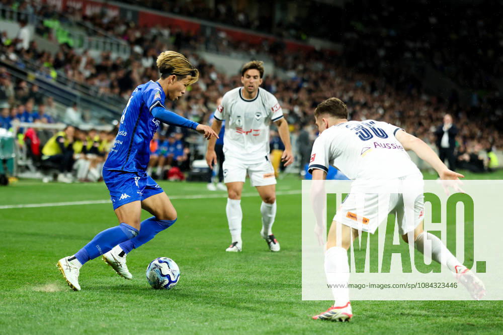 MELBOURNE, AUSTRALIA - OCTOBER 10: Yuki Uchida of South Melbourne FC whilst playing Melbourne Victory FC during the Australia Cup Final match at AAMI Park on October 10, 2026 in Melbourne, Austr0alia. Melbourne Australia - ZUMAp121 20261010_zsp_p121_080
