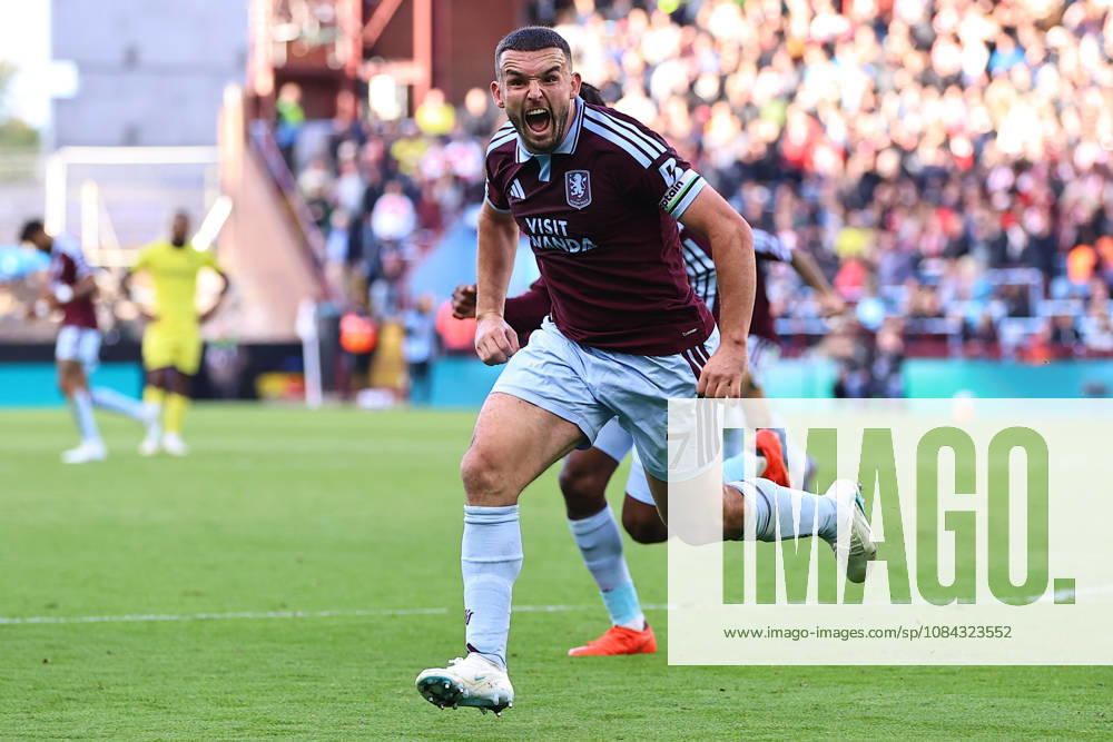 Aston Villa v Brentford, Premier League John McGinn of Aston Villa celebrates his goal making it 2-1 during the Aston Villa v Brentford Premier League match at Villa Park, Birmingham, England on 10 October 2026 Credit: Ryan Crockett Every Second Media Editorial use only. All images are copyright Every Second Media Limited. No images may be reproduced without prior permission. All rights reserved. Premier League and Football League images are subject to licensing agreements with Football DataCo Limited. see https: www.football-dataco.com