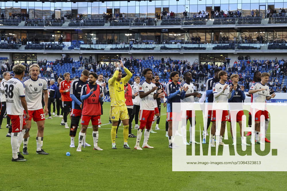Hamburger SV with fans after the game, Germany, soccer, Bundesliga 1, Matchday 5, 2026–2027, TSG Hoffenheim vs. Hamburger SV, October 10, 2026, Sinsheim SNP Arena, Germany