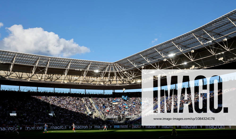 Sinsheim, Bundesliga Soccer: TSG 1899 Hoffenheim vs. Hamburger SV, SNP Arena Overview, HSV Away Fans, Fans