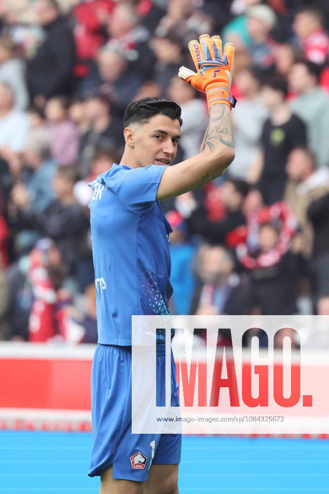 Joie de Berke ÖZER (LOSC Lille) apres le but de Dïlane BAKWA (LOSC Lille) lors du match LOSC Lille vs Le Havre, Ligue 1, Decathlon Arena stade Pierre Mauroy, le 10 octobre 2026 - photo Laurent Sanson PsnewZ