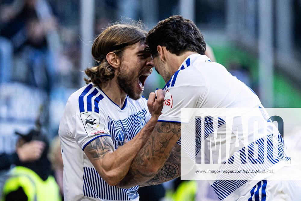 3rd Division: MSV Duisburg vs. TSG Hoffenheim II, October 10, 2026. MSV Duisburg celebrates the goal—2–2—scored by Peter Remmert of MSV Duisburg, October 39, 3rd Division, Matchday 8: MSV Duisburg vs. TSG Hoffenheim II at Schauinsland Reisen Arena, Duisburg, October 10, 2026. DFB regulations prohibit any use of photographs as image sequences and or quasi-video content.