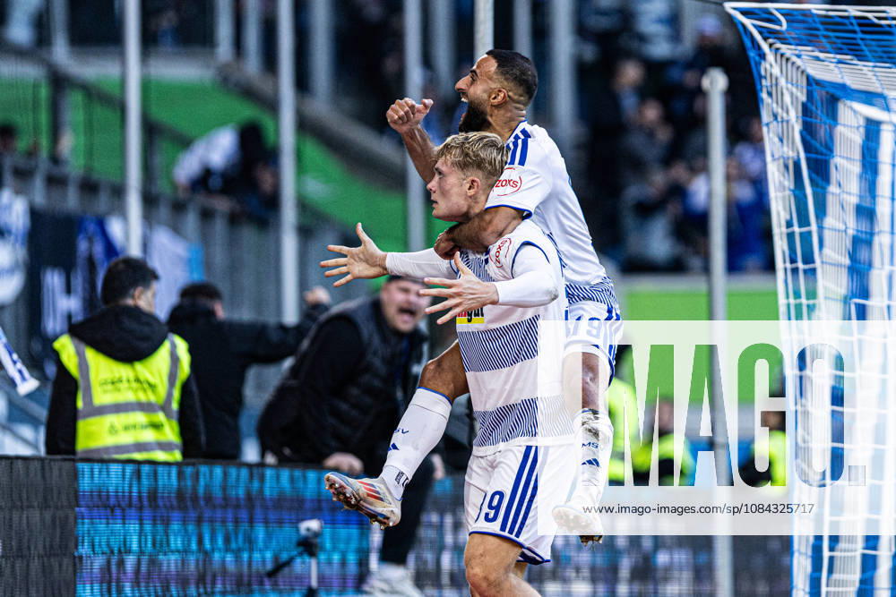 3rd Division: MSV Duisburg vs. TSG Hoffenheim II, October 10, 2026. MSV Duisburg celebrates the goal—2–2—scored by Peter Remmert of MSV Duisburg, October 39, 3rd Division, Matchday 8: MSV Duisburg vs. TSG Hoffenheim II at Schauinsland Reisen Arena, Duisburg, October 10, 2026. DFB regulations prohibit any use of photographs as image sequences and or quasi-video content.