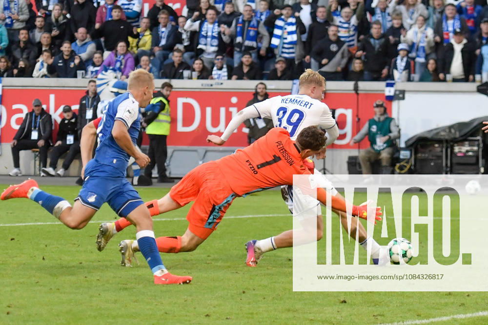 Peter Remmert of Duisburg 39 scores the goal to make it 3 2 10 10 2026 ¢ Soccer ¢ MSV Duisburg vs. TSG 1899 Hoffenheim II, Schauinsland Reisen Arena, Duisburg, DFB and DFL regulations prohibit any use of photographs as image sequences and or quasi-video. NRW, Germany