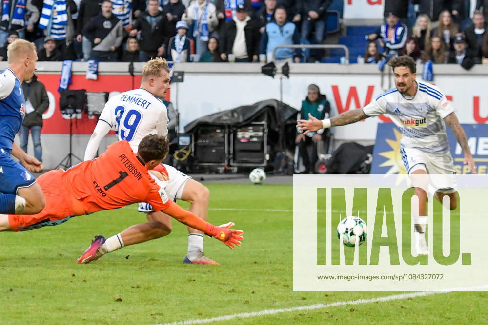 Peter Remmert (Duisburg, 39) scores the goal to make it 3 2 10 10 2026 ¢ Soccer ¢ MSV Duisburg vs. TSG 1899 Hoffenheim II, Schauinsland Reisen Arena, Duisburg, DFB and DFL regulations prohibit any use of photographs as image sequences and or quasi-video. NRW, Germany
