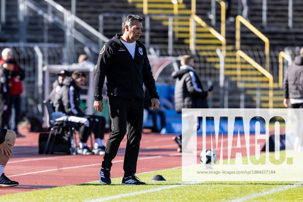 SSV Ulm 1846 Soccer vs. Eintracht Frankfurt II, Soccer, Regionalliga Southwest, Matchday 11, Donaustadion Ulm, October 26, 2010—Alois Schwartz, SSV Ulm 1846 soccer coach and sporting director, SSV Ulm 1846 vs. Eintracht Frankfurt II, soccer, Regionalliga Southwest, Matchday 11, Donaustadion, Ulm, October 26, Photo by Lucca Fundel, Ulm, Donaustadion, Baden-Württemberg, Germany